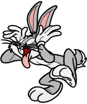 Bugs Bunny funny machine embroidery design